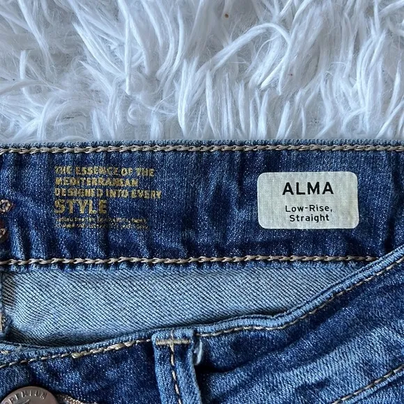 Mavi Jeans Alma Low-Rise Straight Capri In Dark Dominique size 29