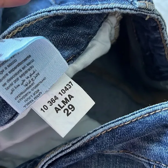 Mavi Jeans Alma Low-Rise Straight Capri In Dark Dominique size 29