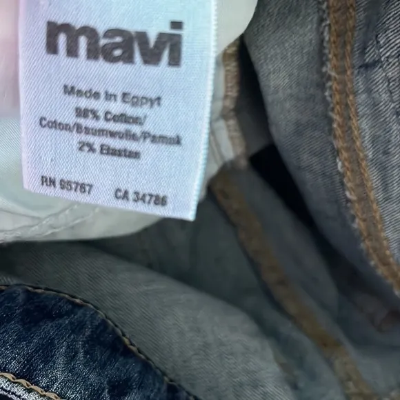 Mavi Jeans Alma Low-Rise Straight Capri In Dark Dominique size 29