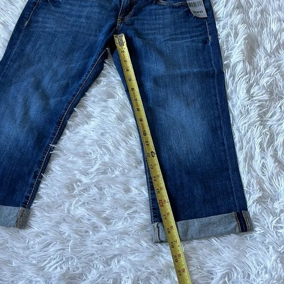 Mavi Jeans Alma Low-Rise Straight Capri In Dark Dominique size 29