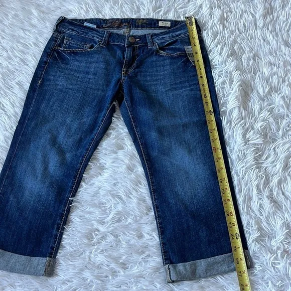 Mavi Jeans Alma Low-Rise Straight Capri In Dark Dominique size 29