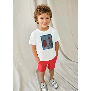 Mayoral Boys Jersey Shorts Ss24 611 Watermelon