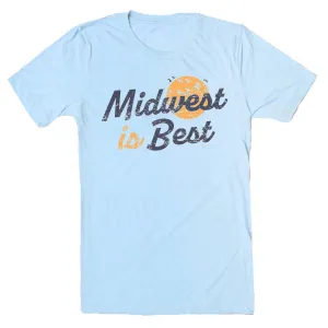 Midwest Is Best Blue T-Shirt