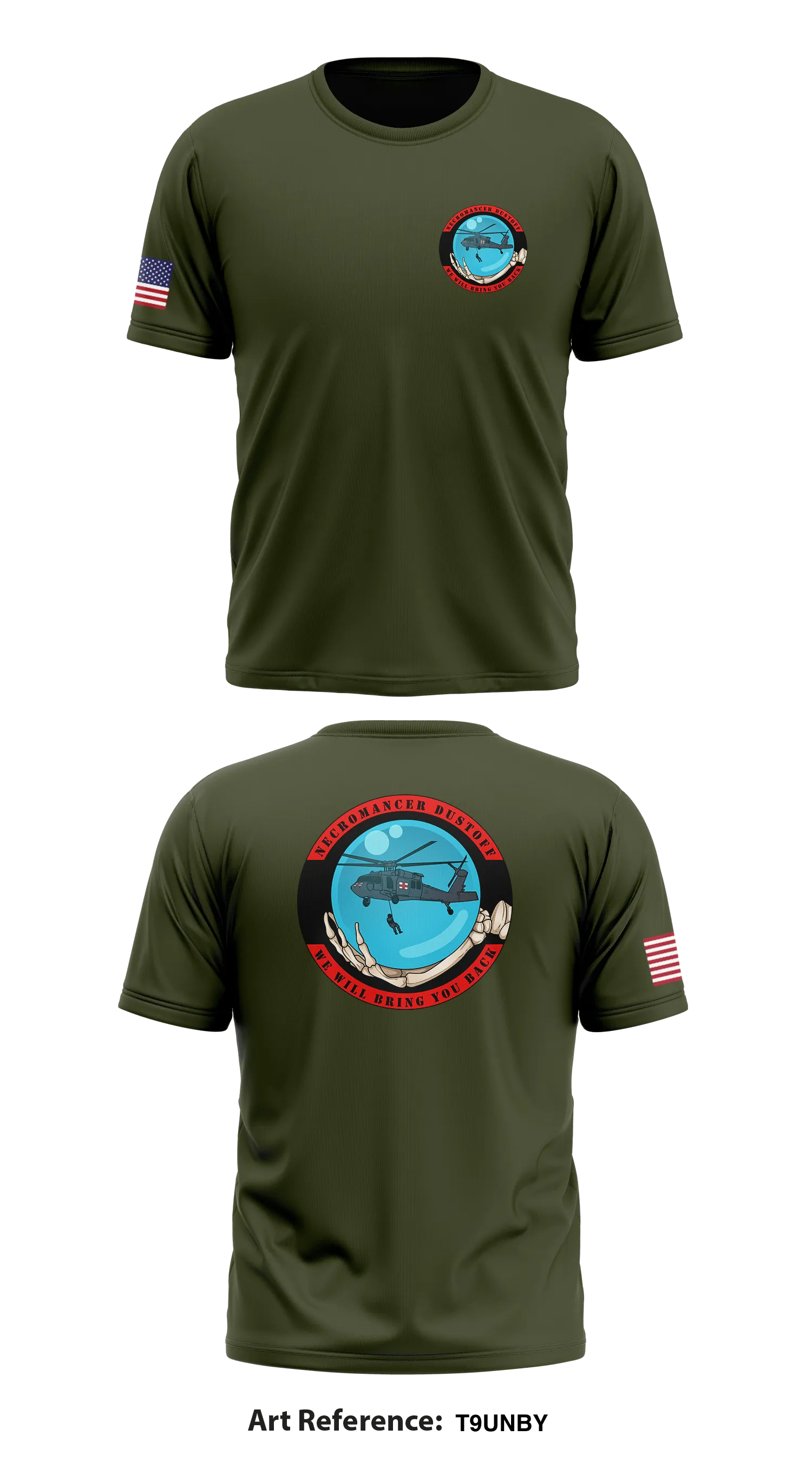 Necromancer Dustoff Store 1 Core Men's SS Performance Tee - T9unbY