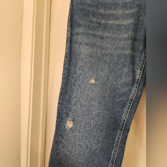 NWT Free People We The Free Women's Maggie Mid-Rise Straight Leg Blue Jeans 27