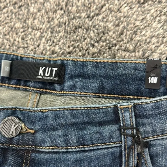 NWT Kit From the Kloth denim shorts. Size 14W. Waist flat 18.5”. Rise 11”.