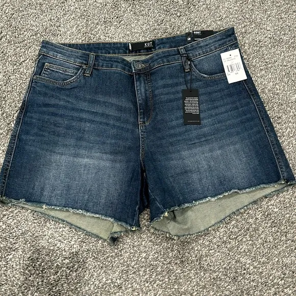 NWT Kit From the Kloth denim shorts. Size 14W. Waist flat 18.5”. Rise 11”.