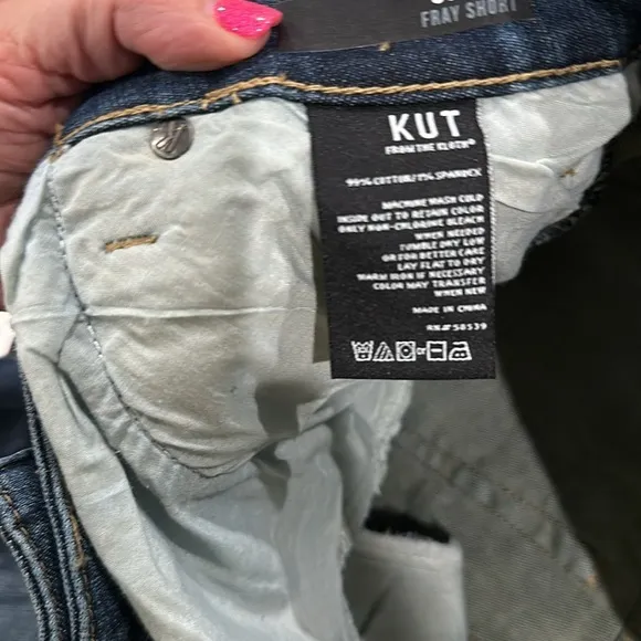 NWT Kit From the Kloth denim shorts. Size 14W. Waist flat 18.5”. Rise 11”.