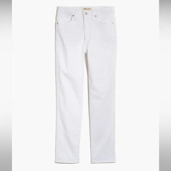 NWT Madewell Stovepipe Jeans in white size 29