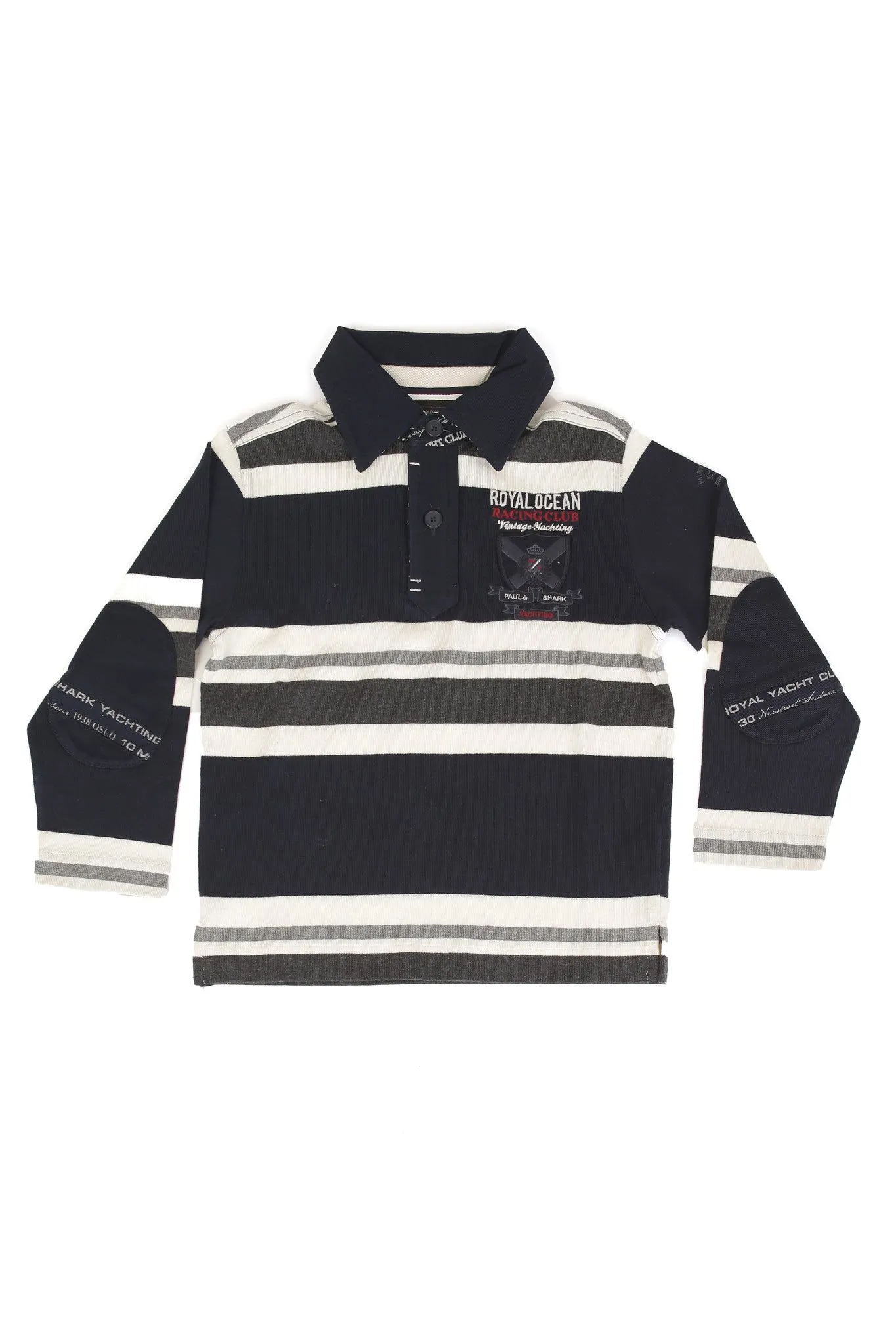 Paul & Shark Stripe Polo Shirt CADETS