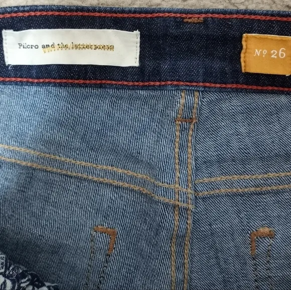 Pilcro and the Letterpress Stet Fit Slim Jeans Size 26