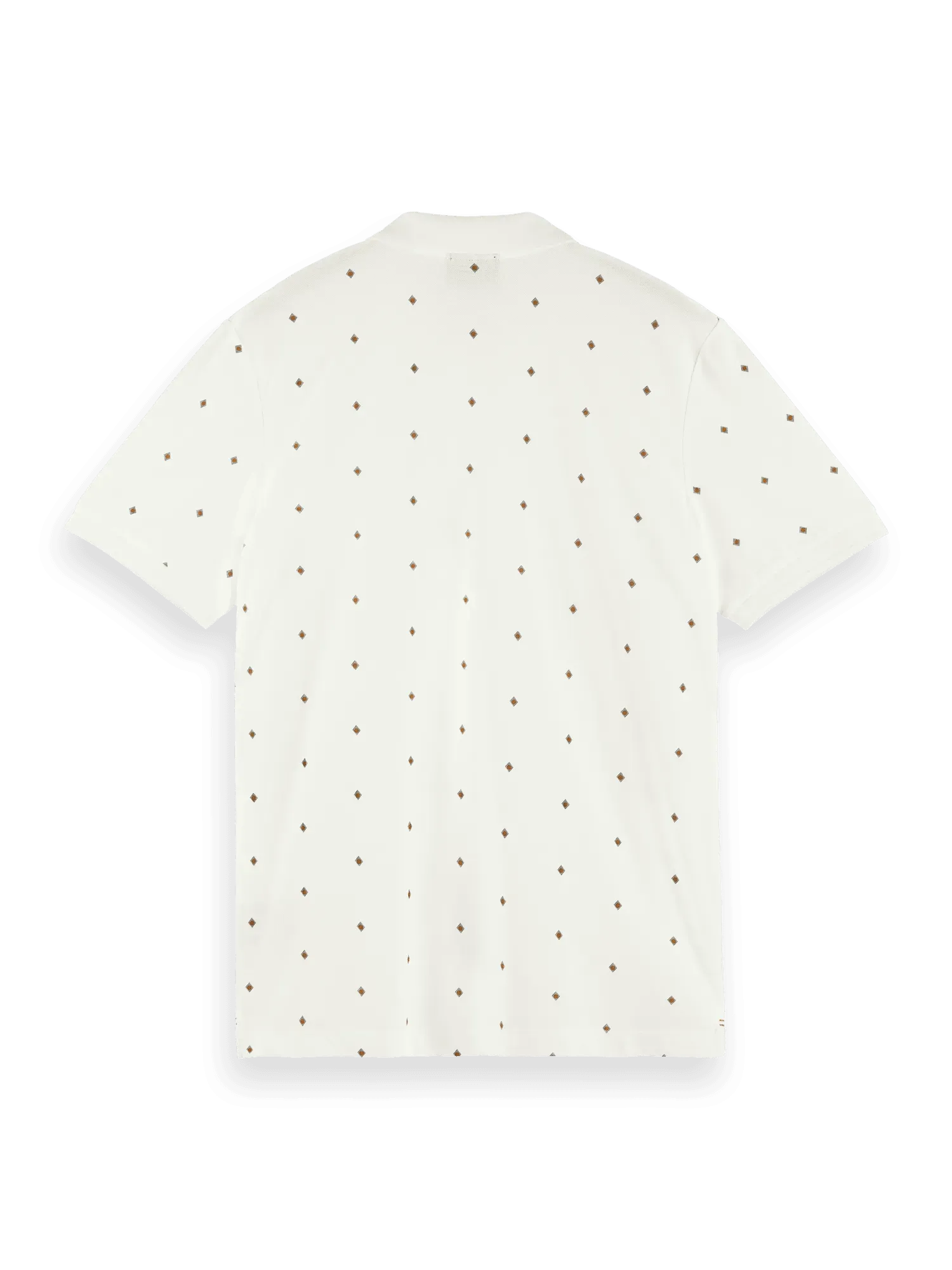 Polo de piqué de algodón orgánico con diseño estampado