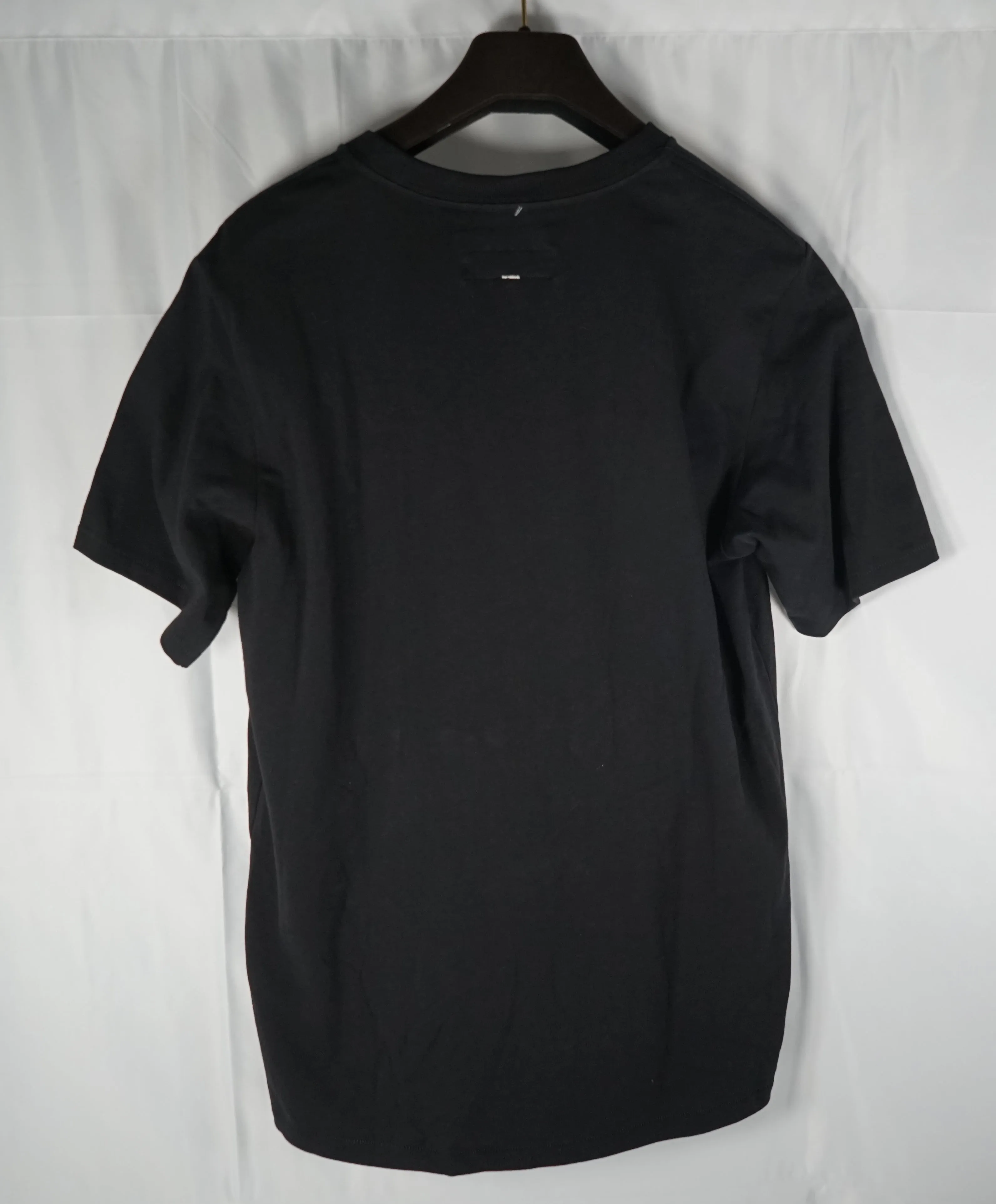 Rag & Bone - “8” Cotton Black Crew Neck T-Shirt - M