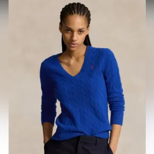 Ralph Lauren Polo Sport Women's Blue/ purple Cable Knit Sweater