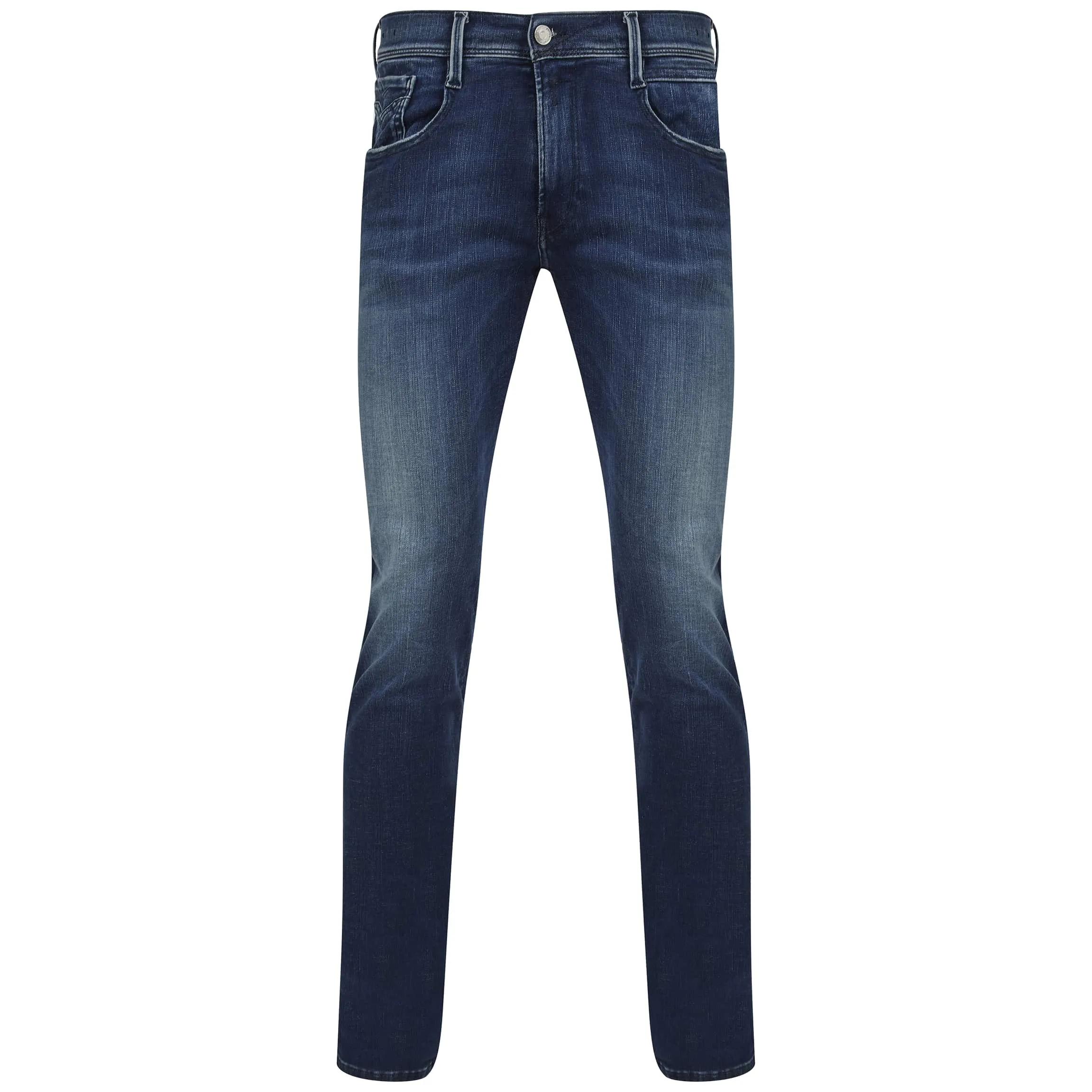 REPLAY HYPERFLEX RE-USED WHITE SHADES ANBASS JEANS