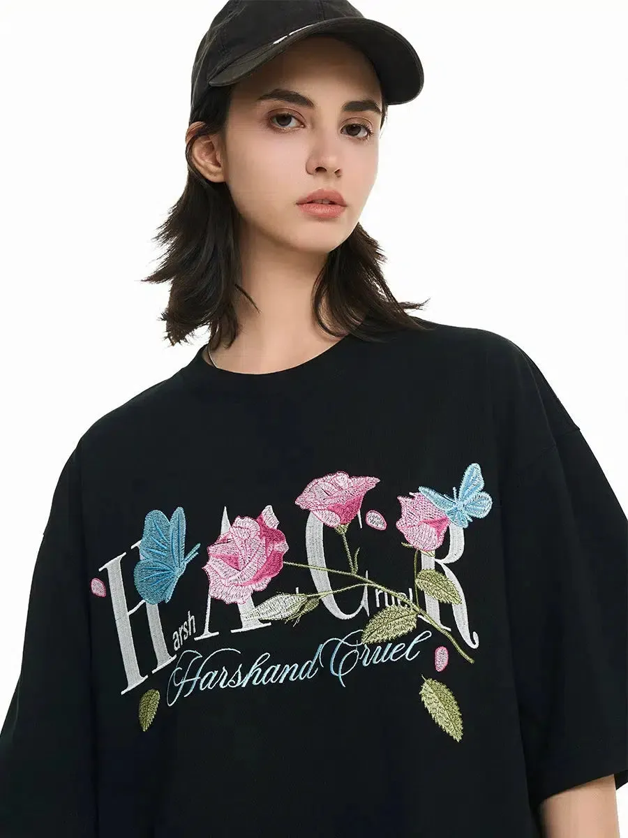 Rose Graphic Short-Sleeve T-shirt