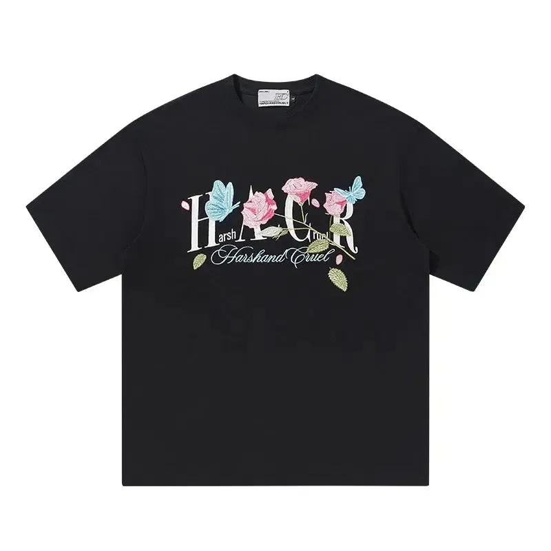 Rose Graphic Short-Sleeve T-shirt