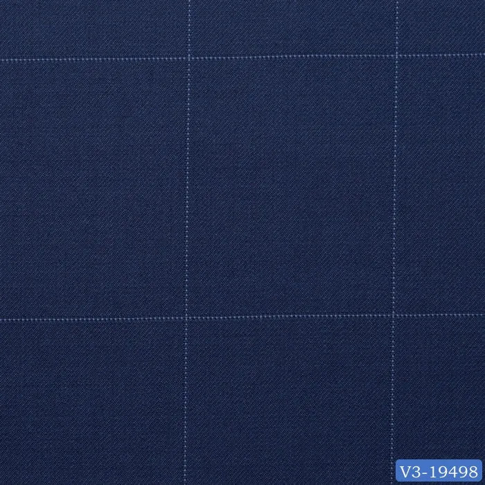 Royal Blue with Light Dotted Windowpane Suit