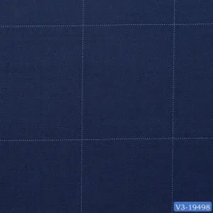 Royal Blue with Light Dotted Windowpane Suit