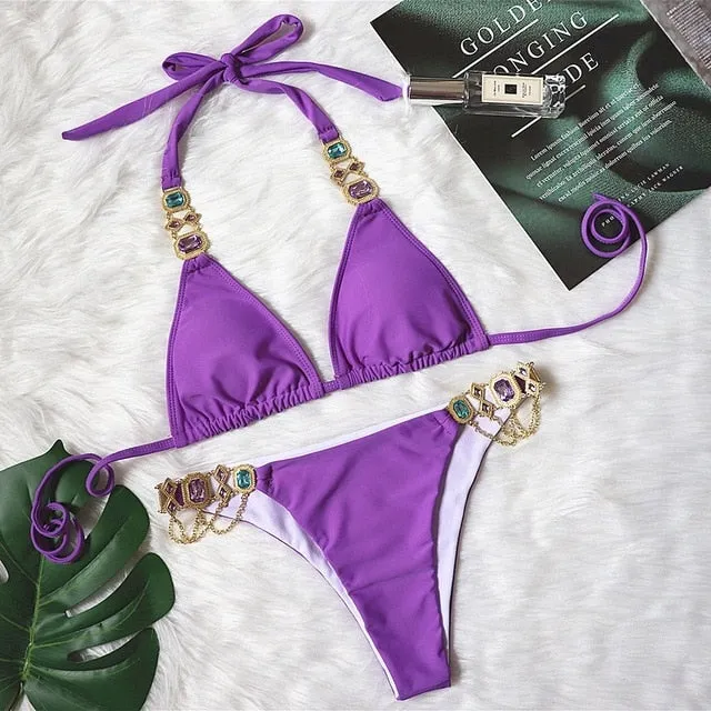 Sexy Crystal Diamond Bikini 2