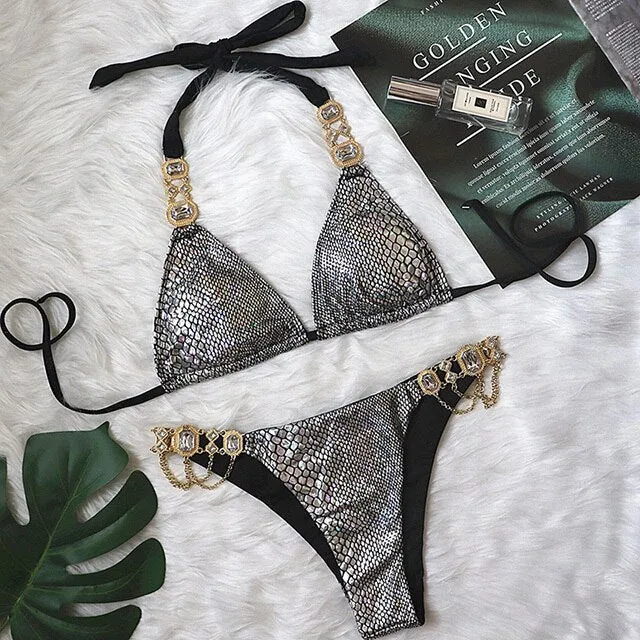 Sexy Crystal Diamond Bikini 2