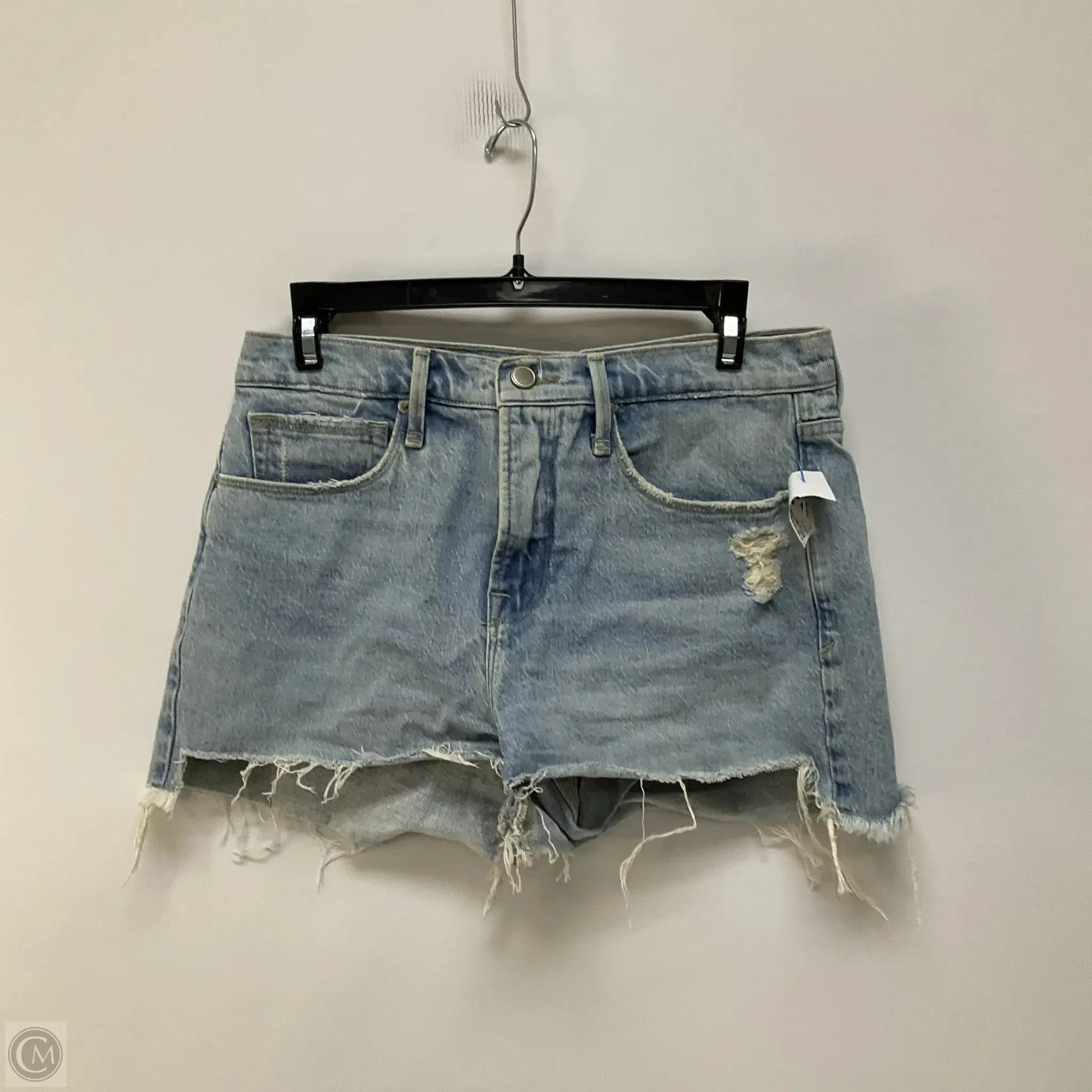 Shorts By Good American In Blue Denim, Size: 0