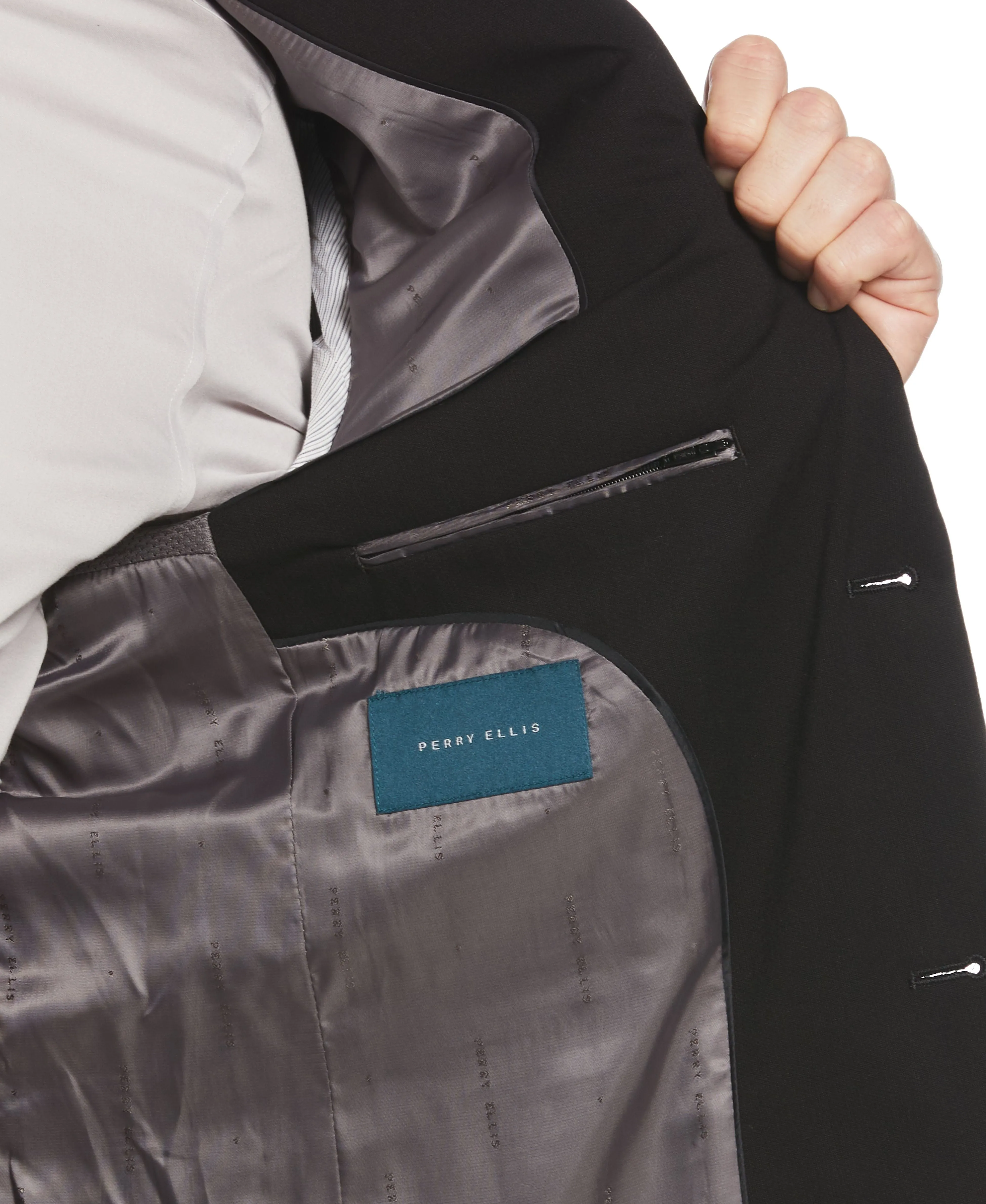 Slim Fit Black Performance Tech Suit