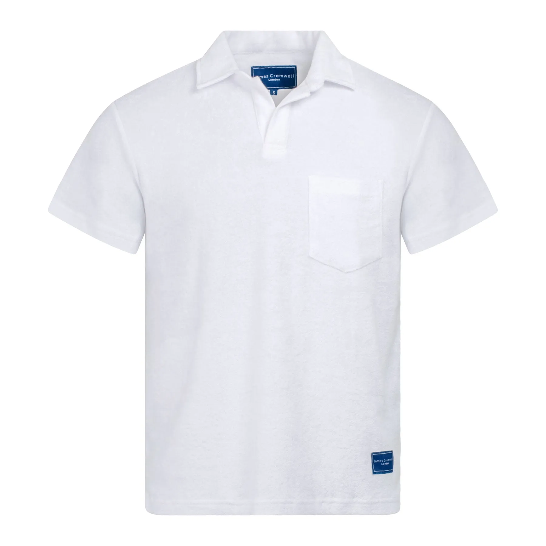 Towelling Polo White