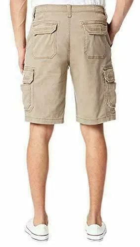 UNIONBAY Mens Dugout Khaki Cargo Shorts Casual Flat Front
