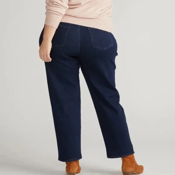 Universal Standard Seine High Rise Straight Leg Jeans