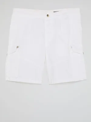 White Cargo Shorts