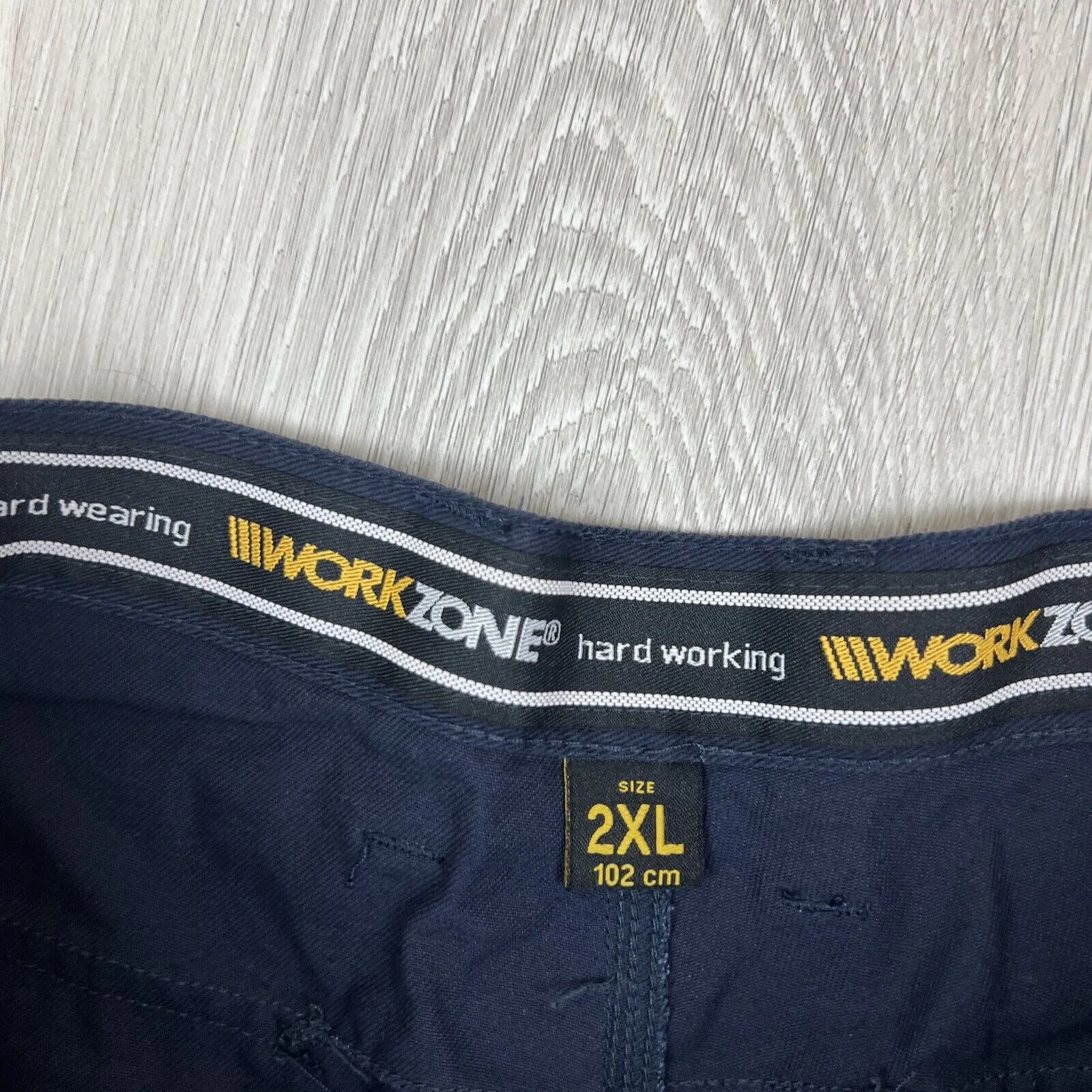 Work Zone Mens Navy Blue Cargo Shorts Size 2XL