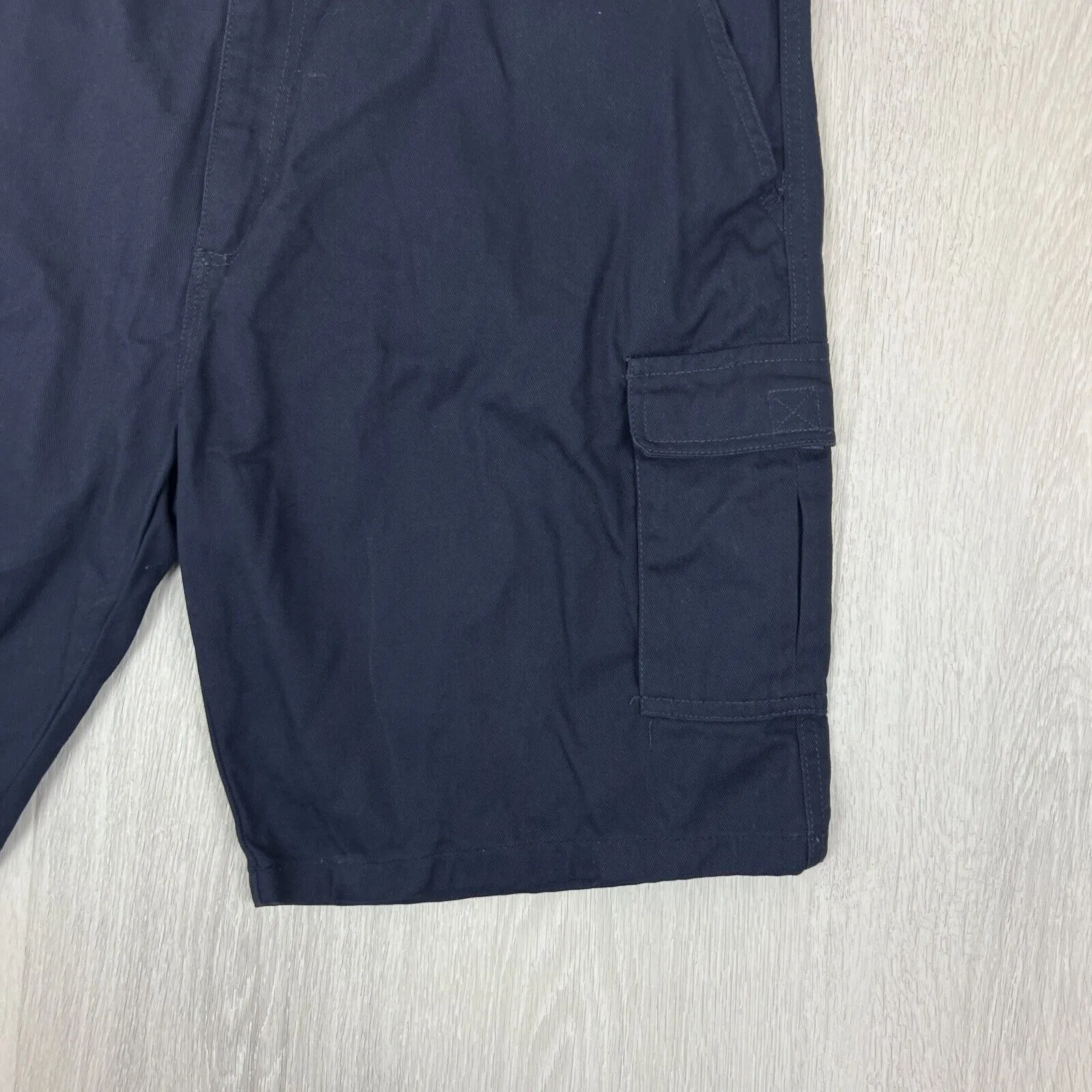 Work Zone Mens Navy Blue Cargo Shorts Size 2XL