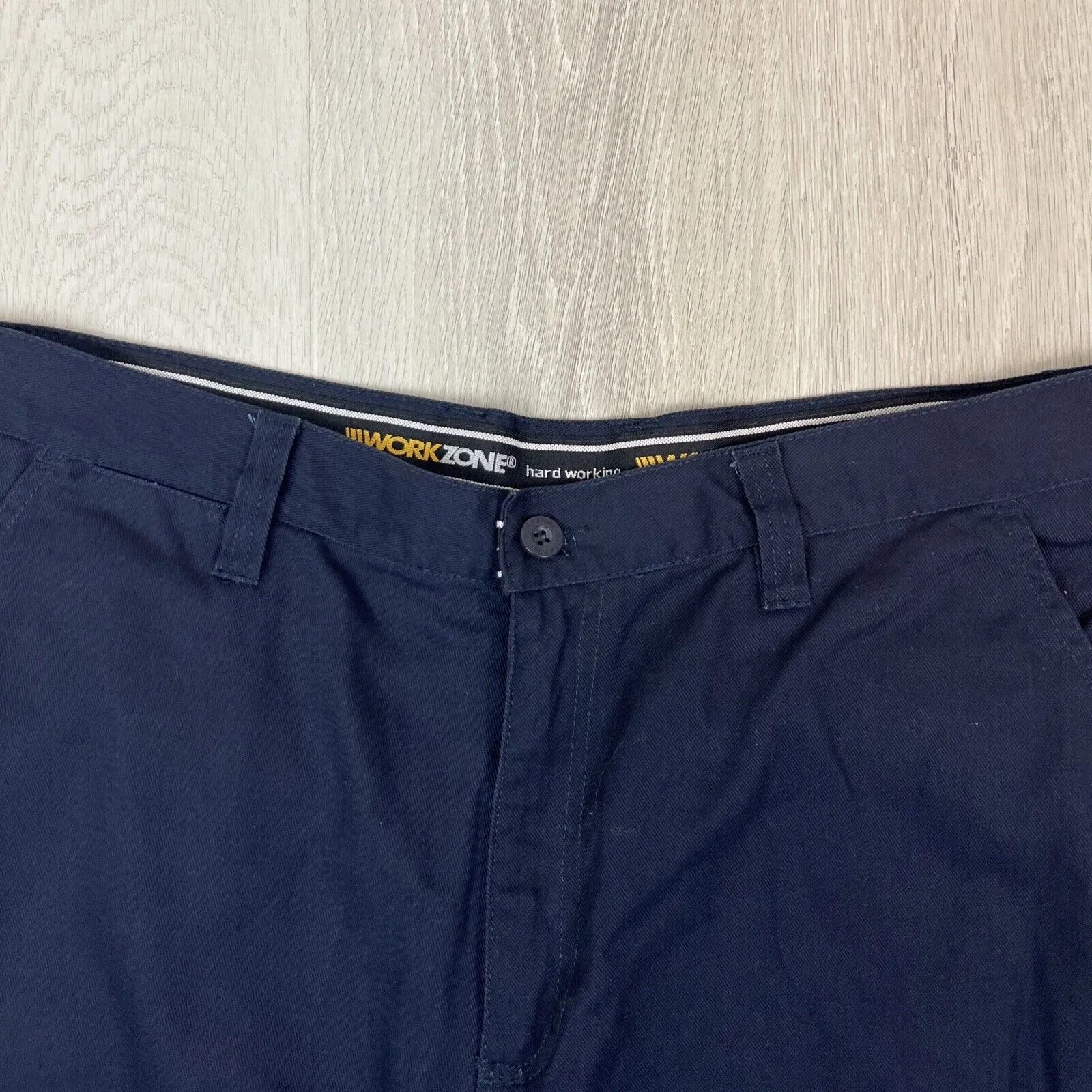 Work Zone Mens Navy Blue Cargo Shorts Size 2XL