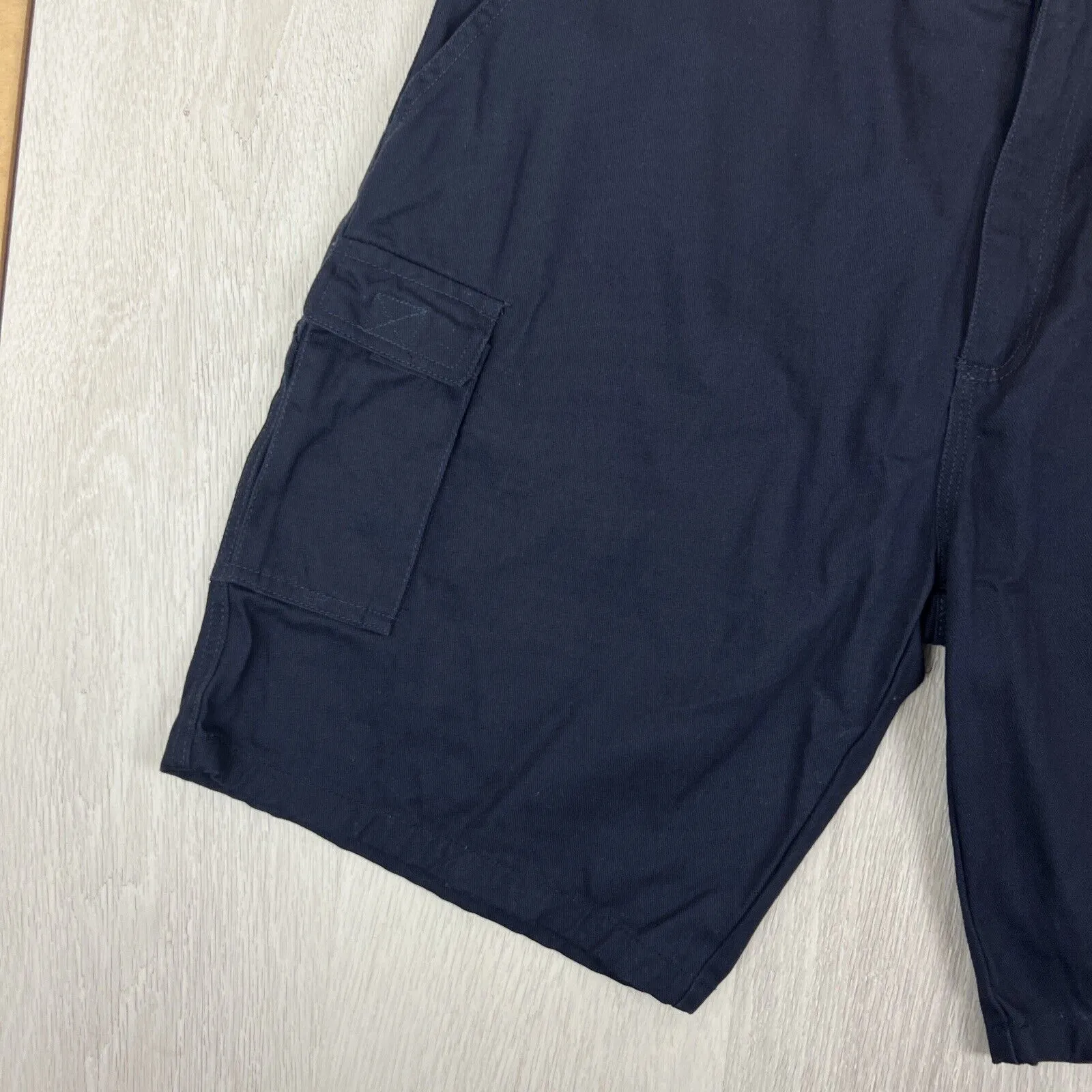 Work Zone Mens Navy Blue Cargo Shorts Size 2XL