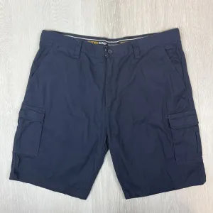 Work Zone Mens Navy Blue Cargo Shorts Size 2XL